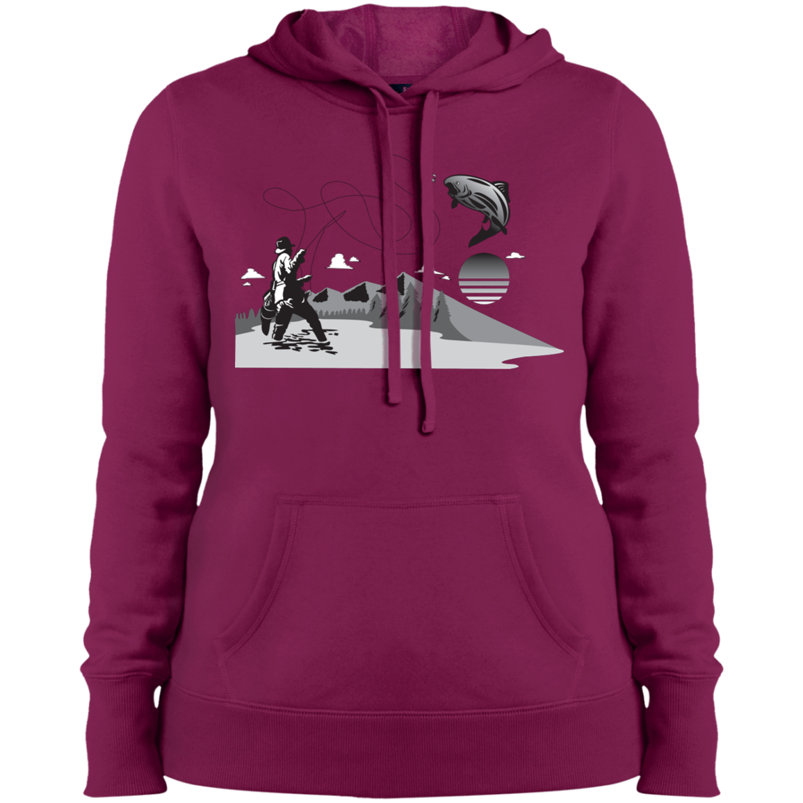 LST254 Sport-Tek Ladies' Pullover Hooded Sweatshirt F2