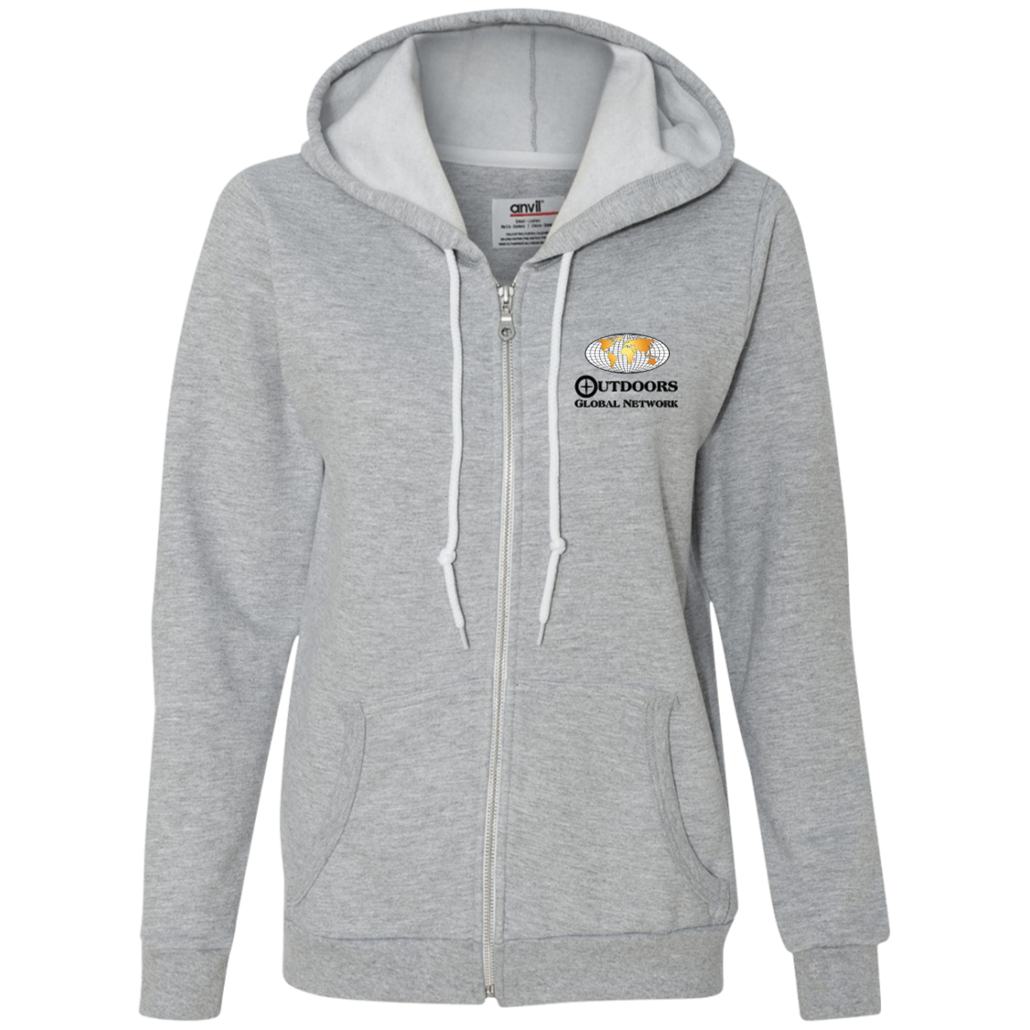 71600L Anvil Ladies Full-Zip Hooded Fleece L2