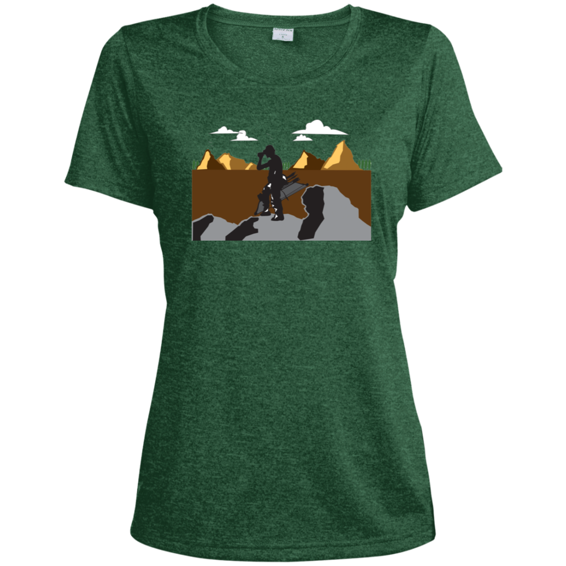 LST360 Sport-Tek Ladies' Heather Dri-Fit Moisture-Wicking T-Shirt A1