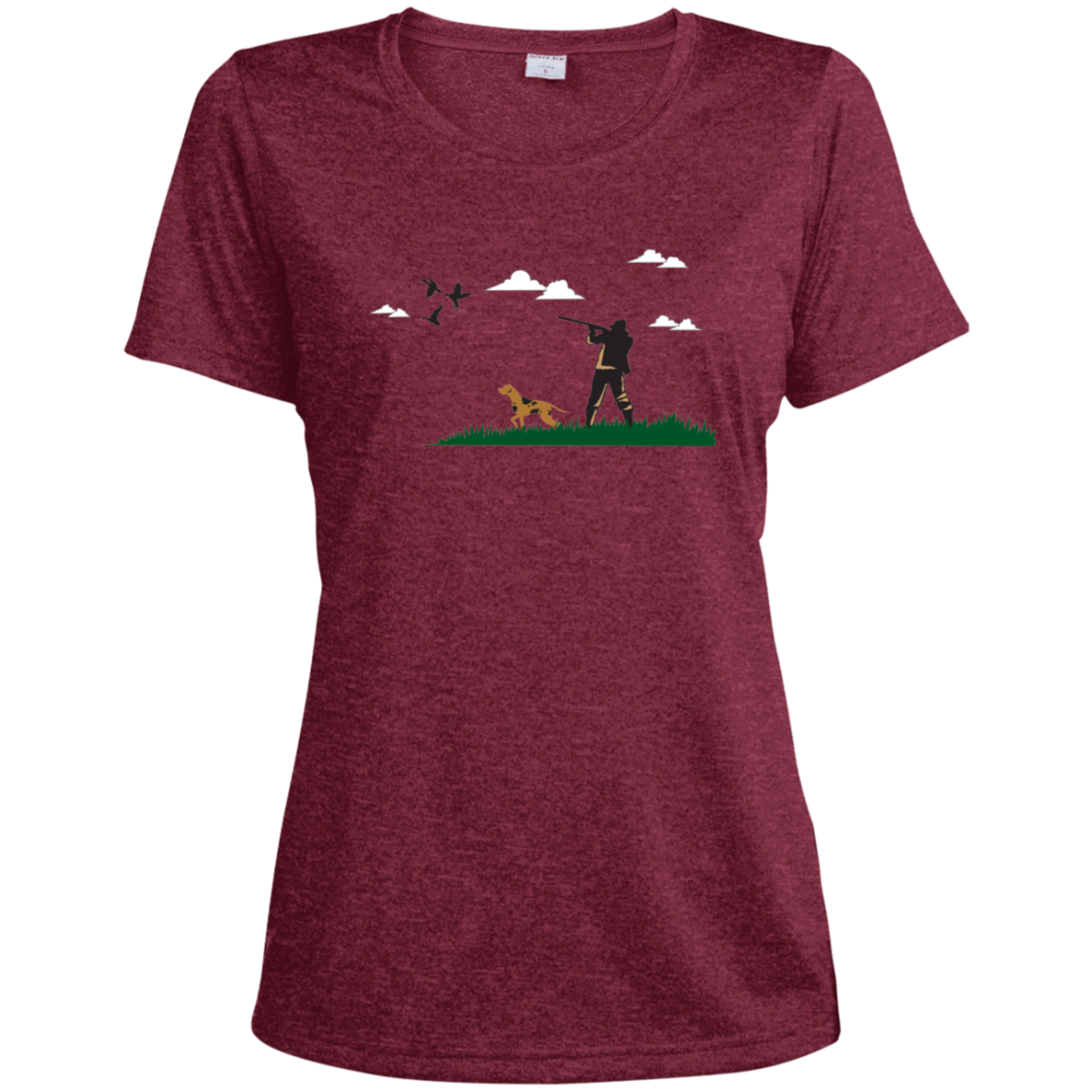 LST360 Sport-Tek Ladies' Heather Dri-Fit Moisture-Wicking T-Shirt