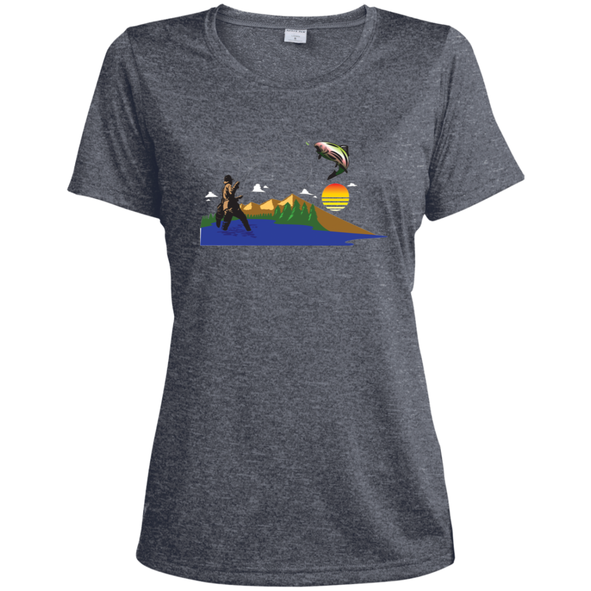 LST360 Sport-Tek Ladies' Heather Dri-Fit Moisture-Wicking T-Shirt