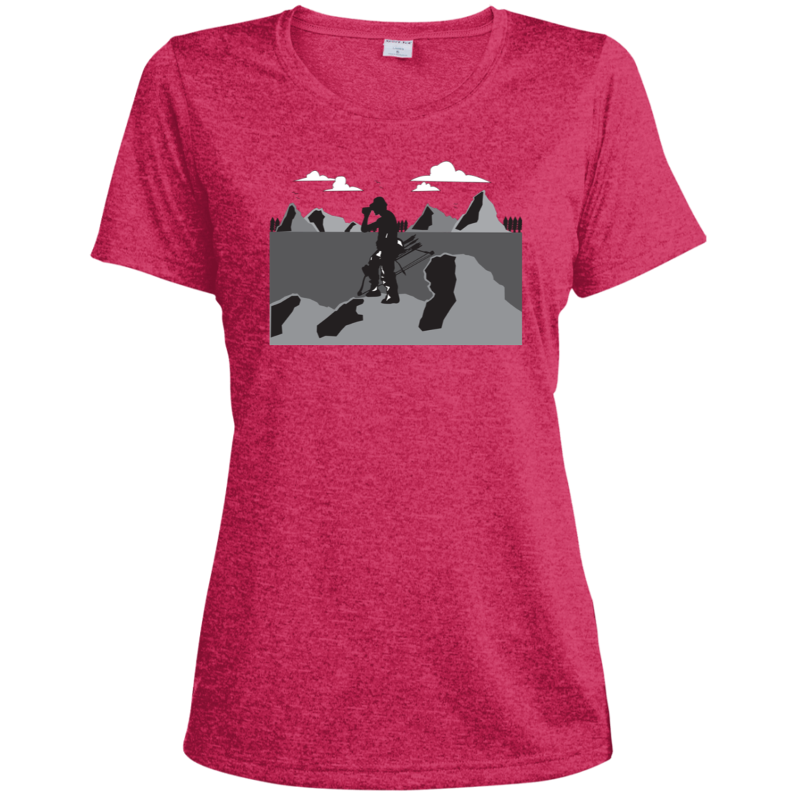 LST360 Sport-Tek Ladies' Heather Dri-Fit Moisture-Wicking T-Shirt A1