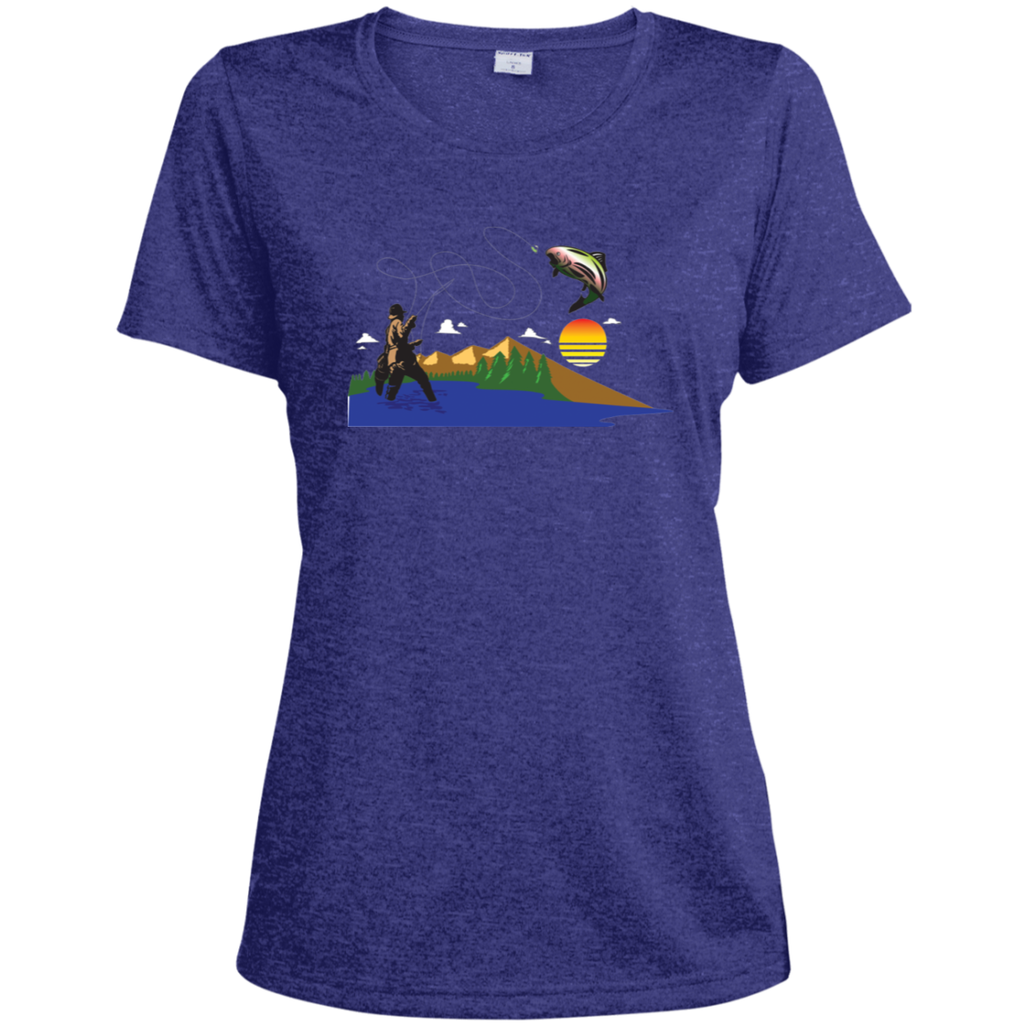 LST360 Sport-Tek Ladies' Heather Dri-Fit Moisture-Wicking T-Shirt