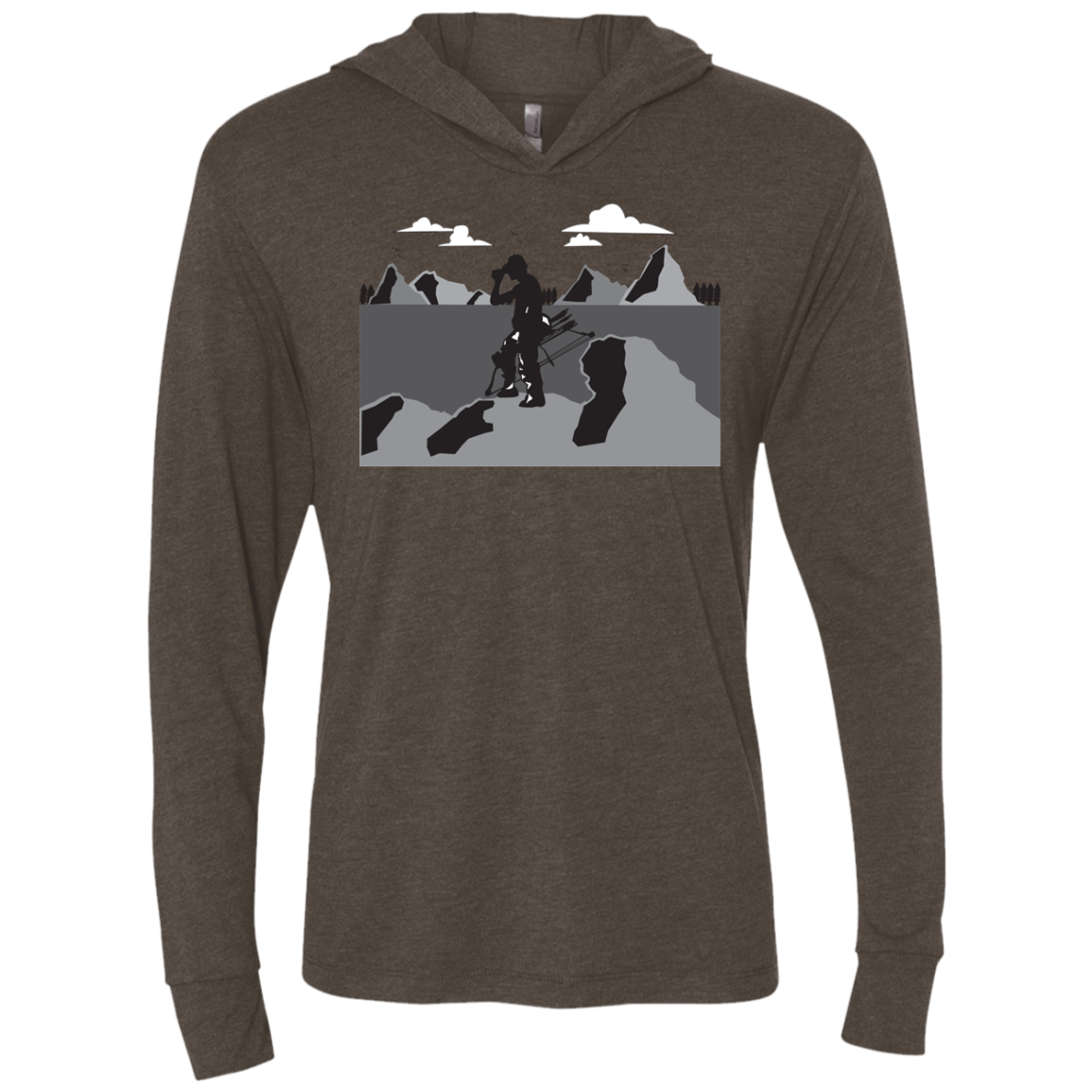 NL6021 Next Level Unisex Triblend LS Hooded T-Shirt A1