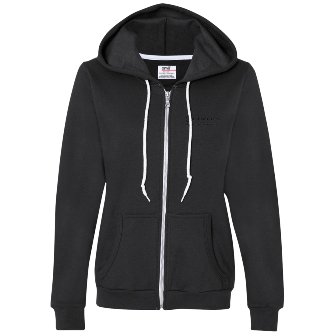 71600L Anvil Ladies Full-Zip Hooded Fleece L1