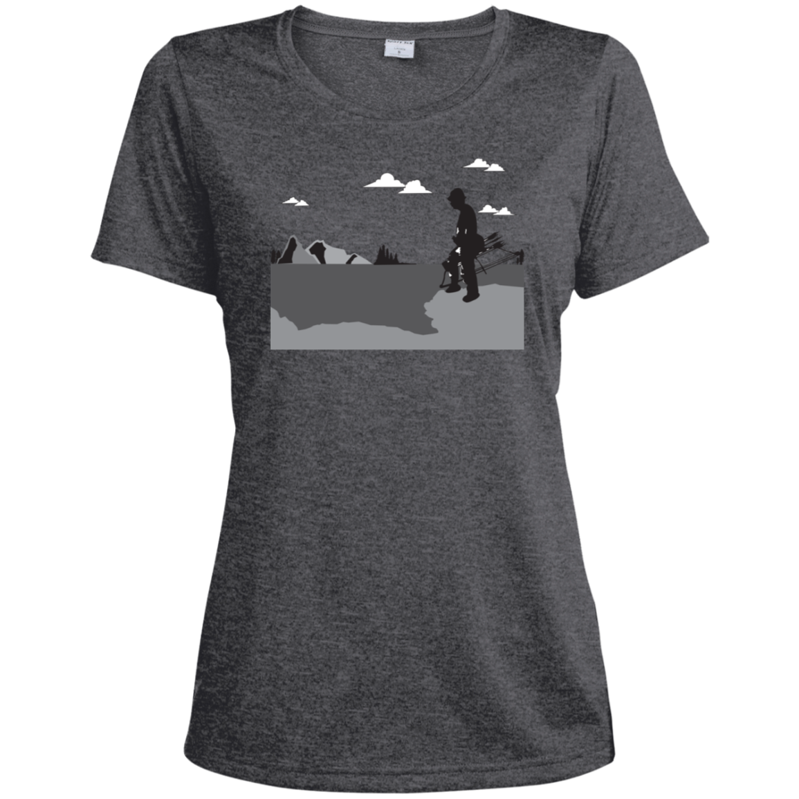 LST360 Sport-Tek Ladies' Heather Dri-Fit Moisture-Wicking T-Shirt A2