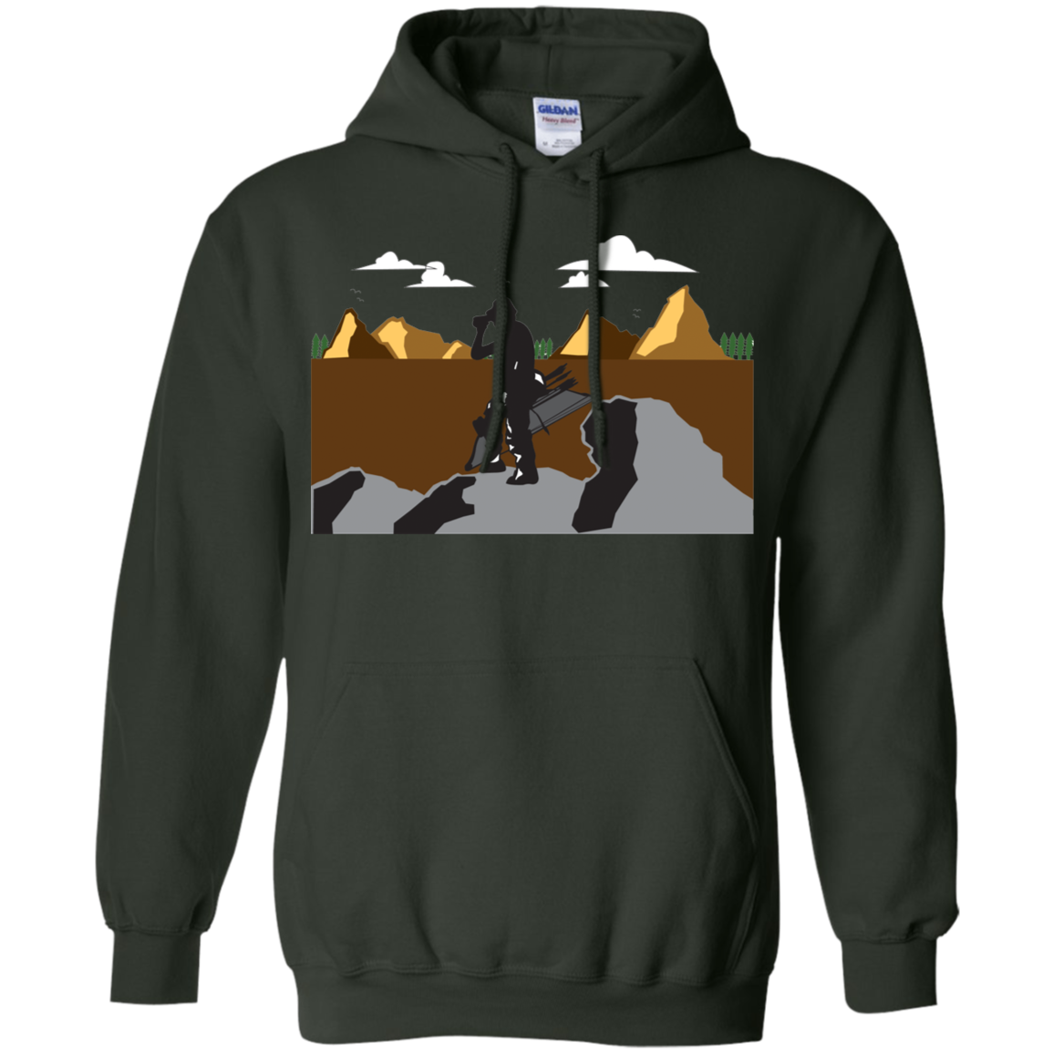 G185 Gildan Pullover Hoodie 8 oz. A1