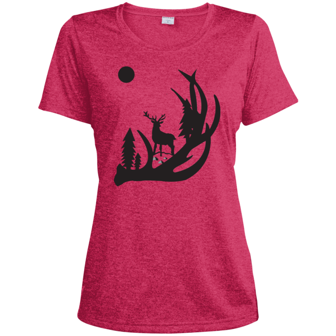 LST360 Sport-Tek Ladies' Heather Dri-Fit Moisture-Wicking T-Shirt H1