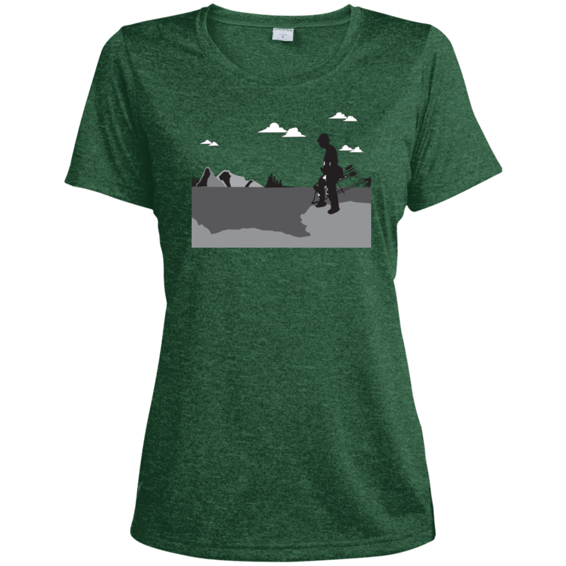 LST360 Sport-Tek Ladies' Heather Dri-Fit Moisture-Wicking T-Shirt A2