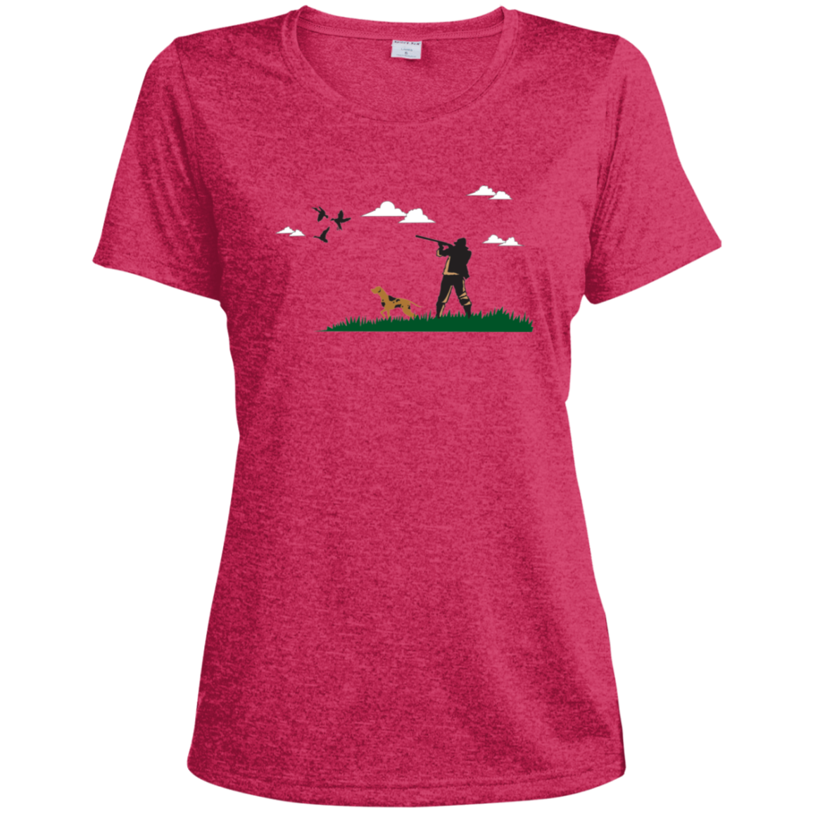 LST360 Sport-Tek Ladies' Heather Dri-Fit Moisture-Wicking T-Shirt