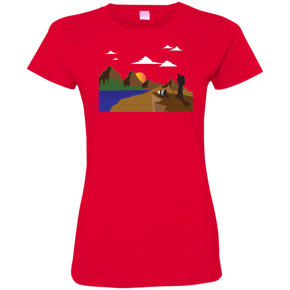 3516 LAT Ladies' Fine Jersey T-Shirt Hiking