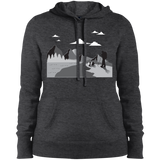 LST254 Sport-Tek Ladies' Pullover Hooded Sweatshirt Hiking