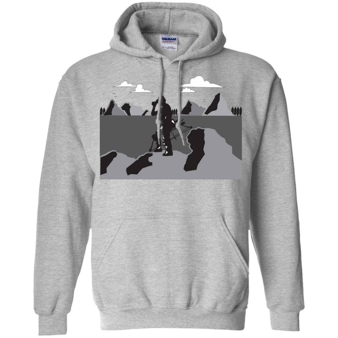 G185 Gildan Pullover Hoodie 8 oz. A1