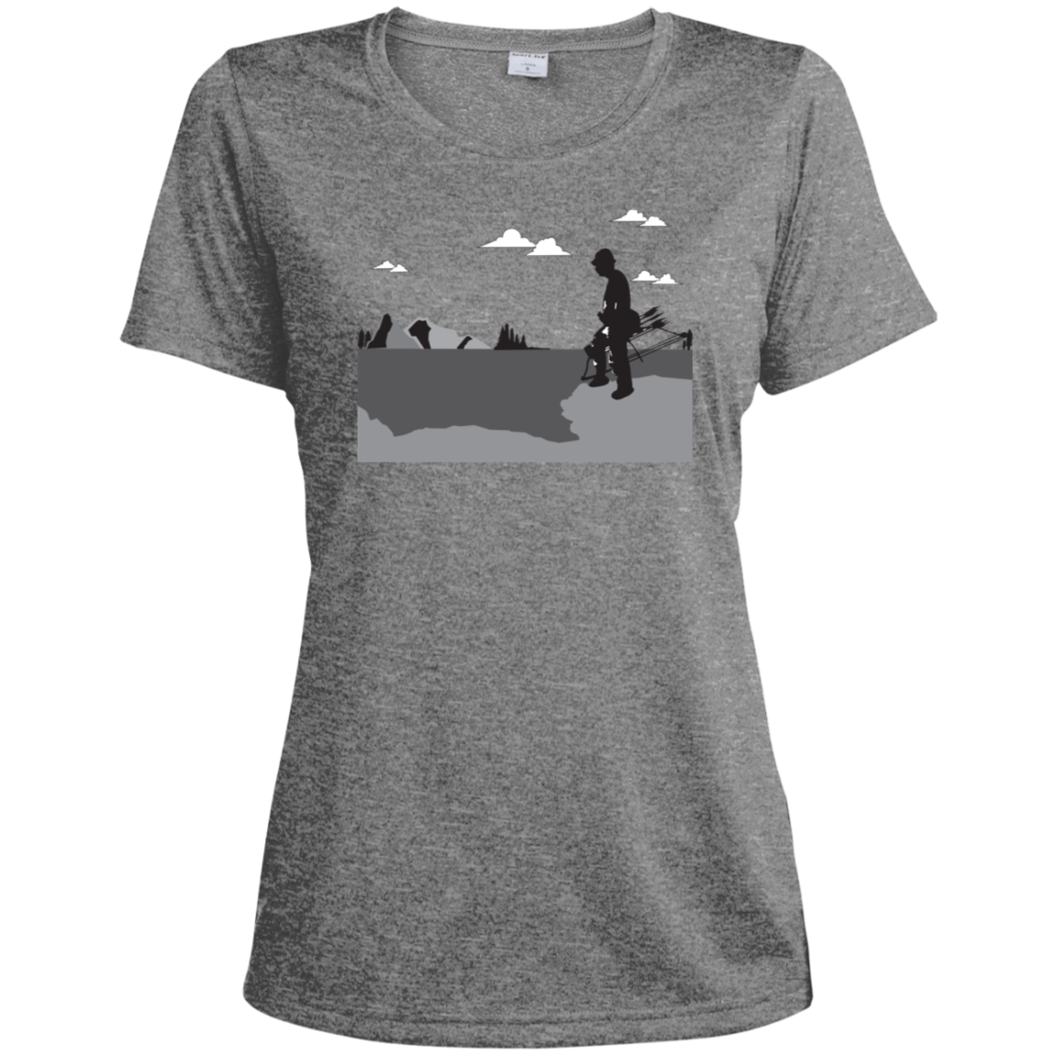 LST360 Sport-Tek Ladies' Heather Dri-Fit Moisture-Wicking T-Shirt A2