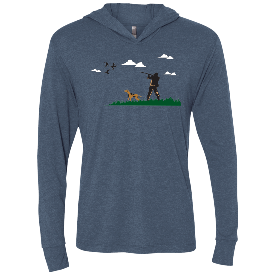 NL6021 Next Level Unisex Triblend LS Hooded T-Shirt