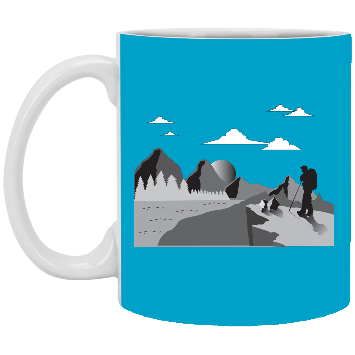 XP8434 11 oz. White Mug Hiking