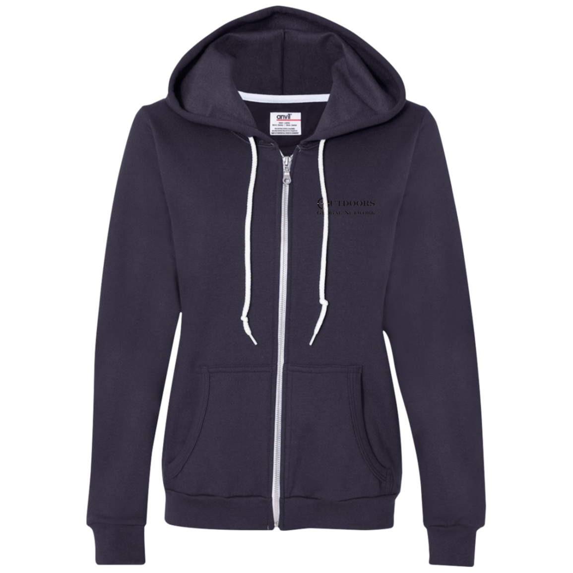 71600L Anvil Ladies Full-Zip Hooded Fleece L1