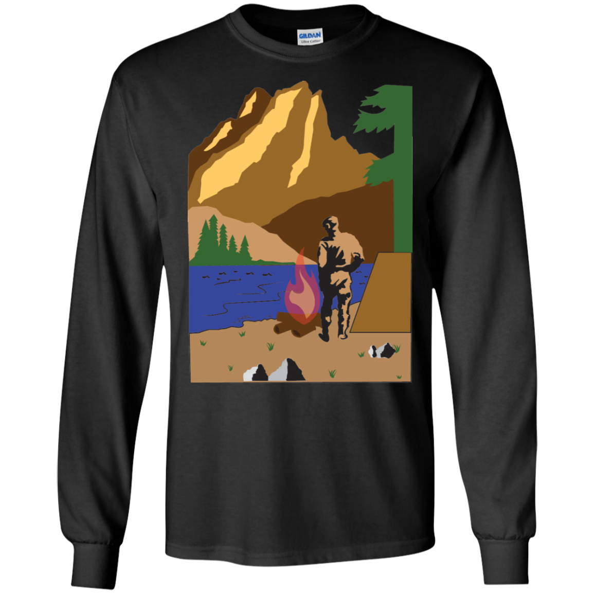 G240 Gildan LS Ultra Cotton T-Shirt C1