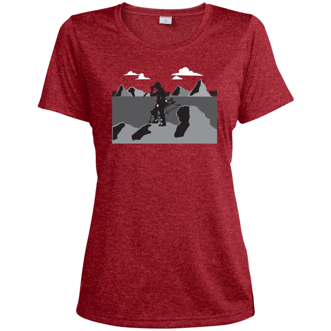 LST360 Sport-Tek Ladies' Heather Dri-Fit Moisture-Wicking T-Shirt A1