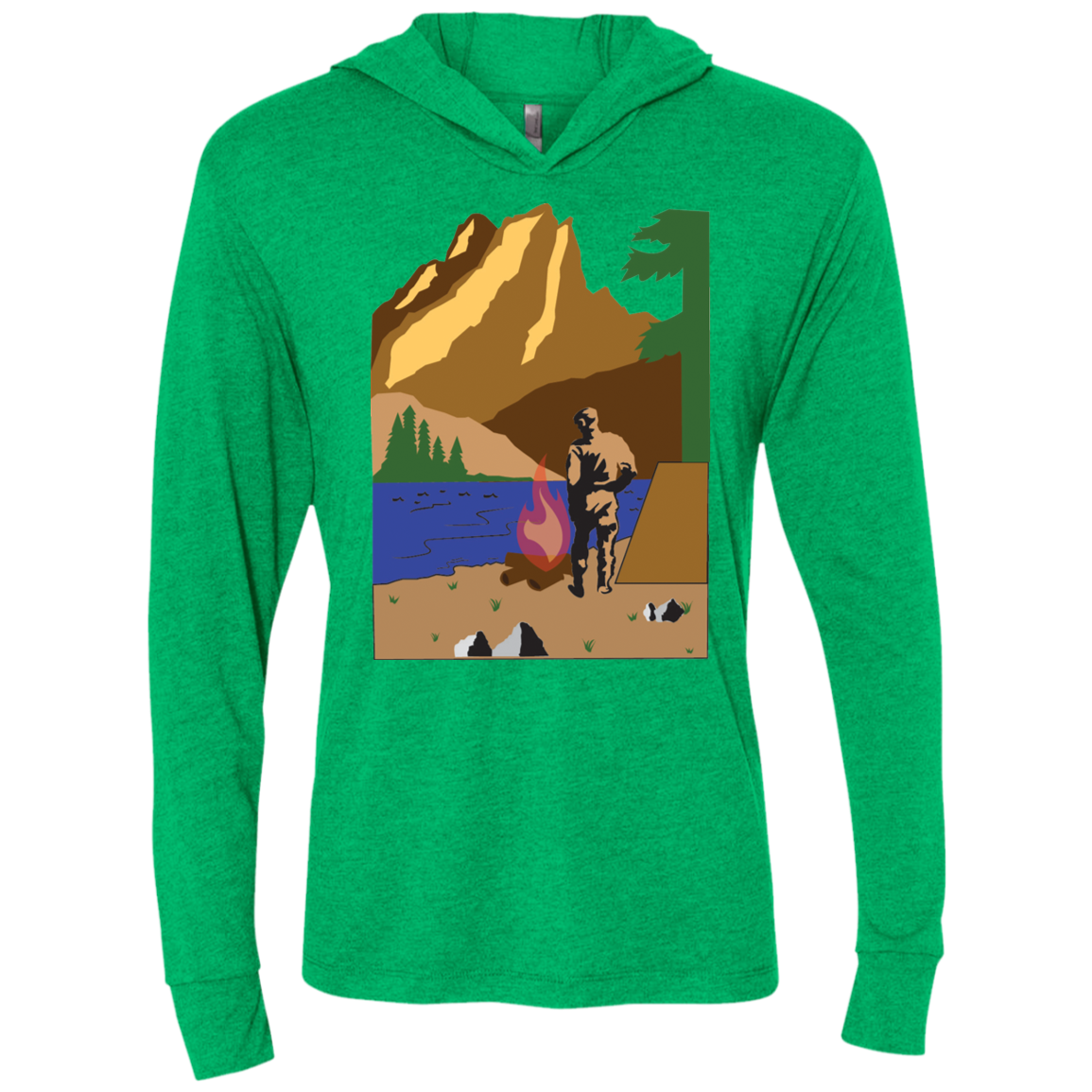 NL6021 Next Level Unisex Triblend LS Hooded T-Shirt C1