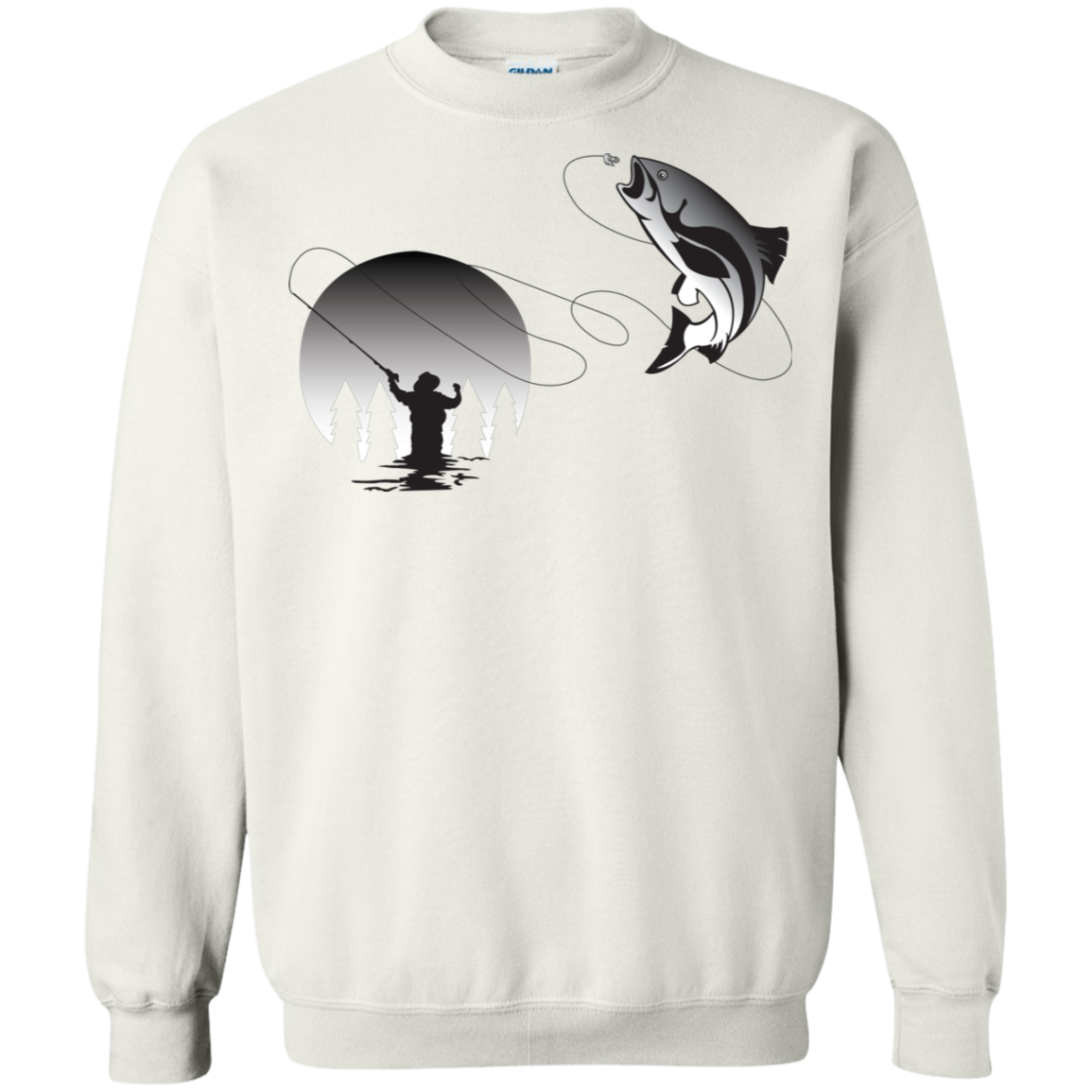 G180 Gildan Crewneck Pullover Sweatshirt  8 oz. F1
