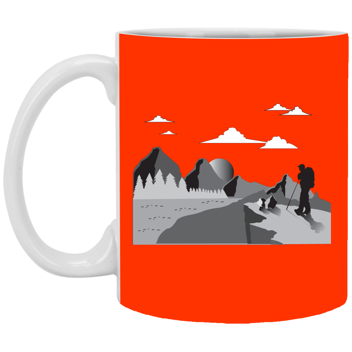 XP8434 11 oz. White Mug Hiking