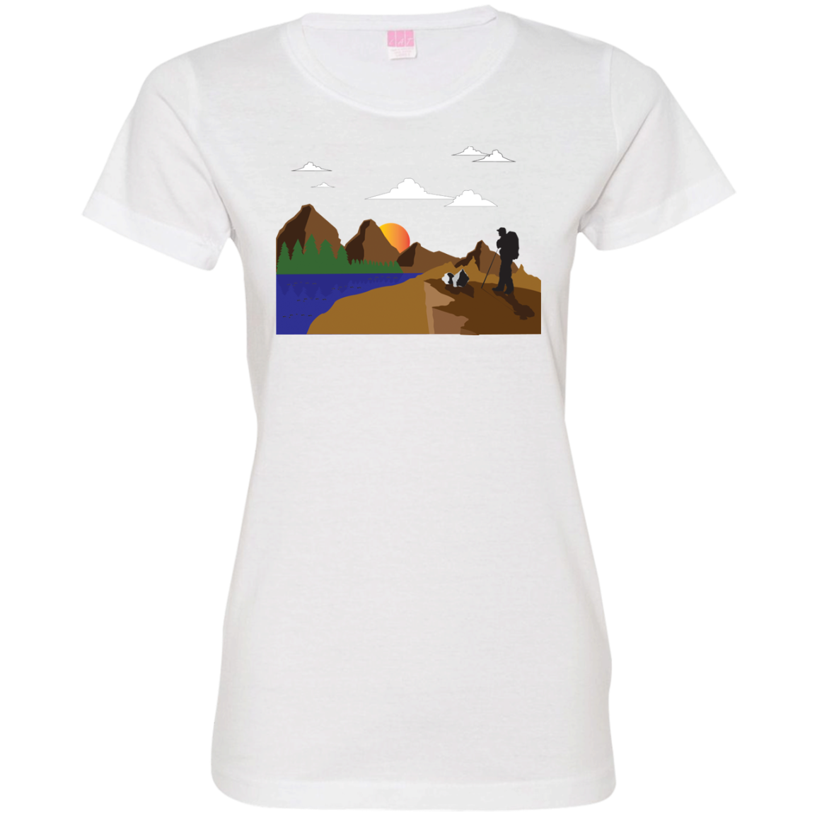 3516 LAT Ladies' Fine Jersey T-Shirt Hiking