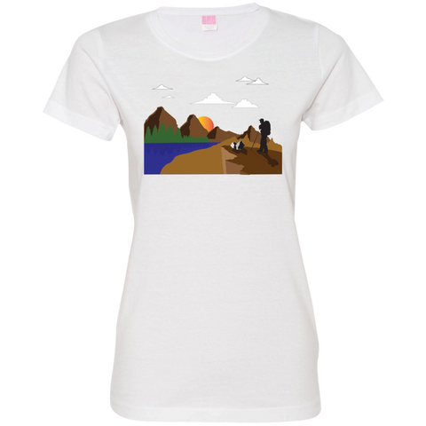 3516 LAT Ladies' Fine Jersey T-Shirt Hiking