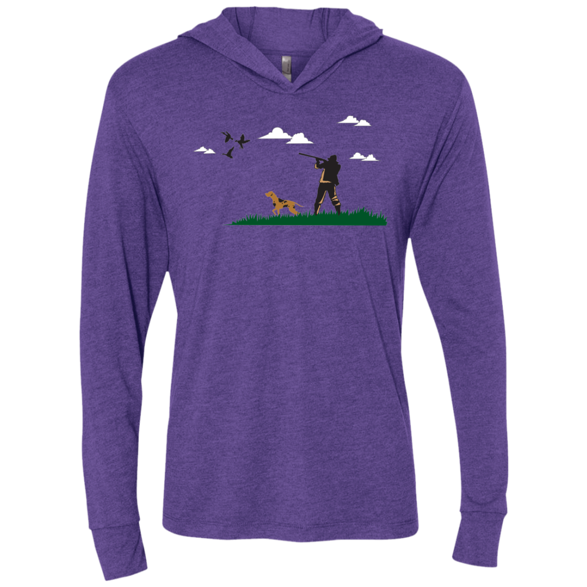 NL6021 Next Level Unisex Triblend LS Hooded T-Shirt