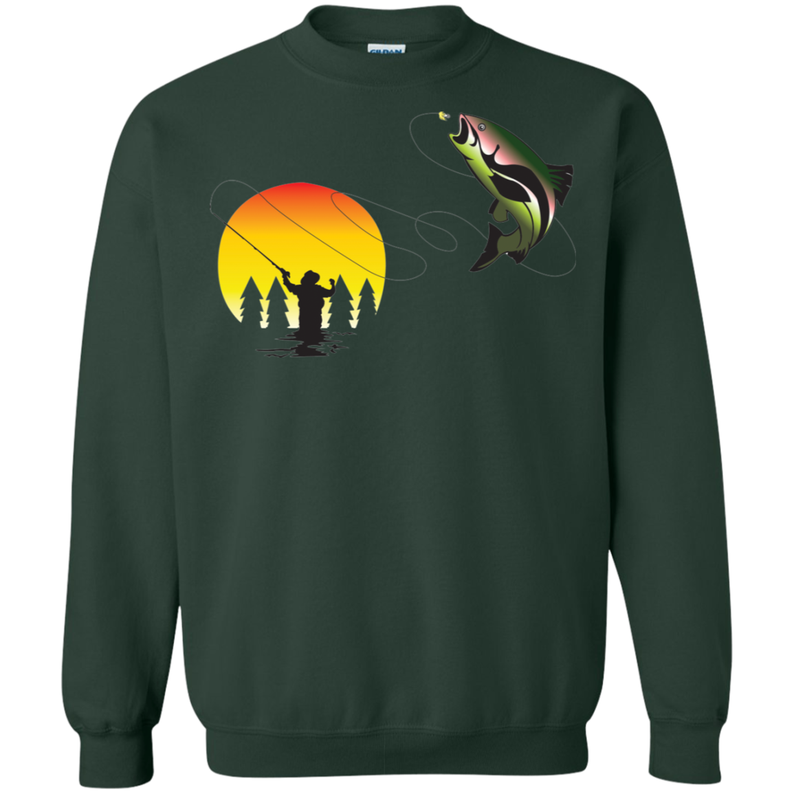 G180 Gildan Crewneck Pullover Sweatshirt  8 oz. F1