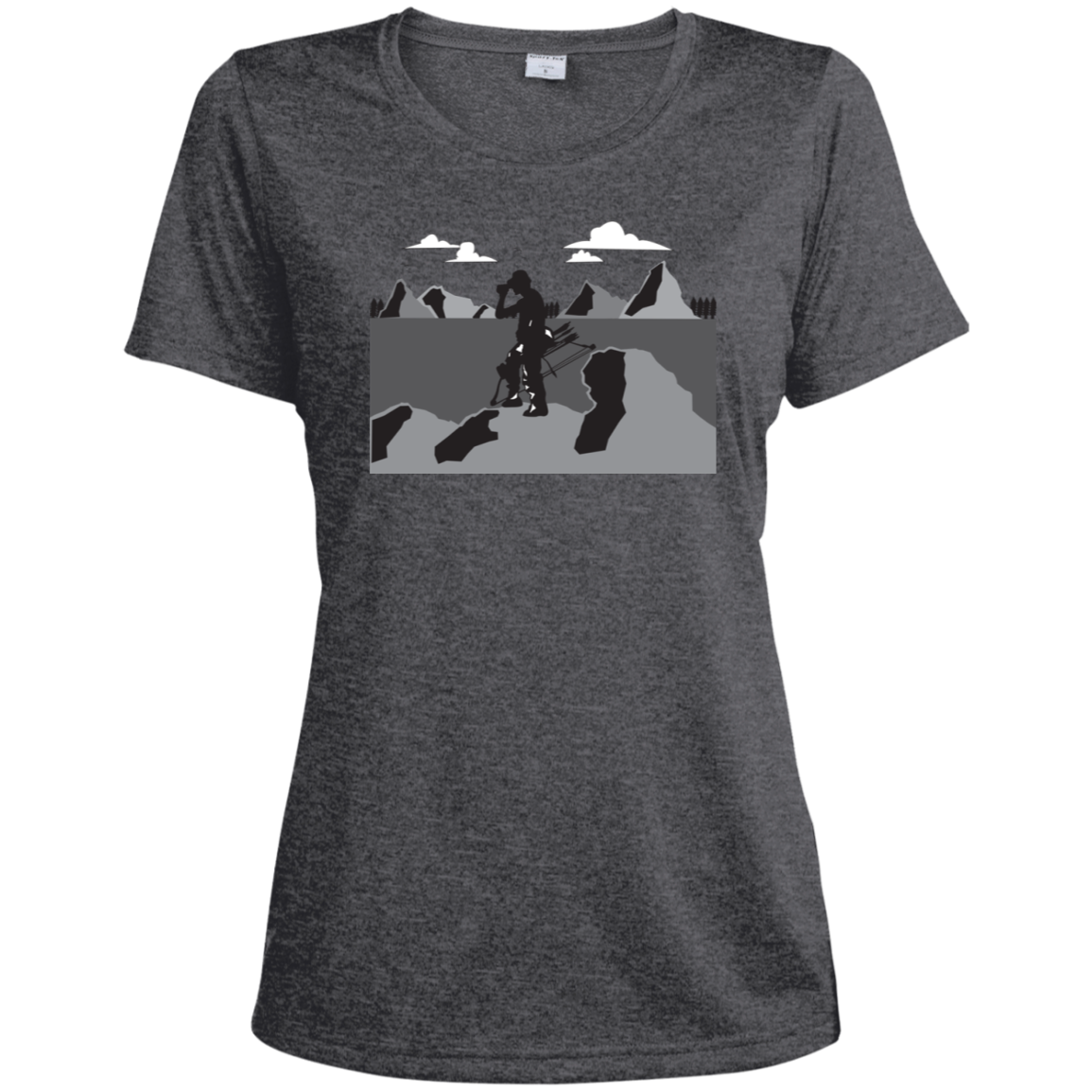 LST360 Sport-Tek Ladies' Heather Dri-Fit Moisture-Wicking T-Shirt A1