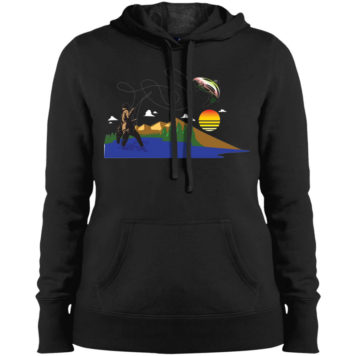 LST254 Sport-Tek Ladies' Pullover Hooded Sweatshirt F2