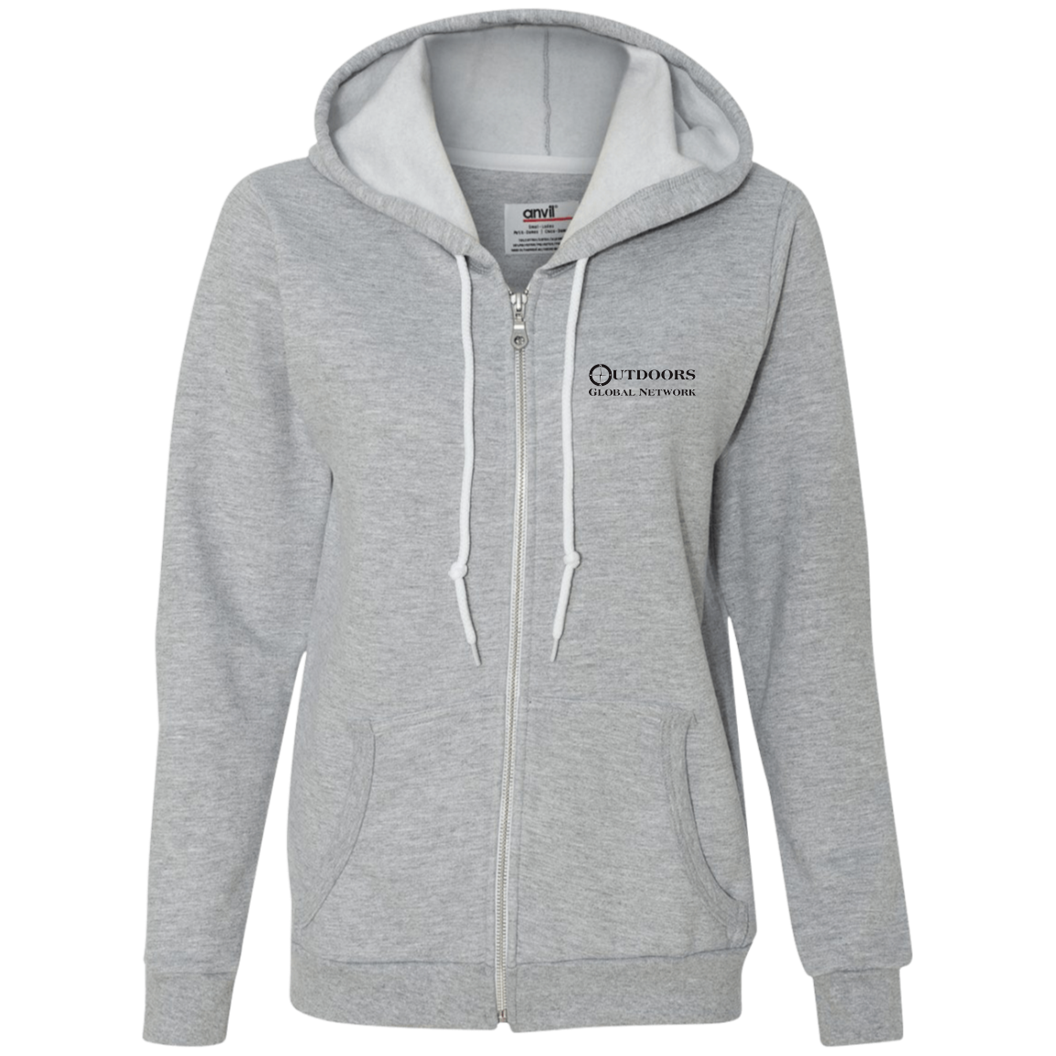 71600L Anvil Ladies Full-Zip Hooded Fleece L1