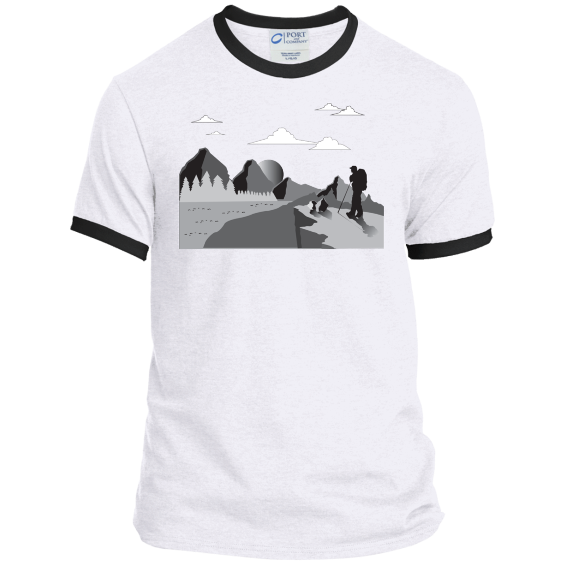 PC54R Port & Co. Ringer Tee Hiking