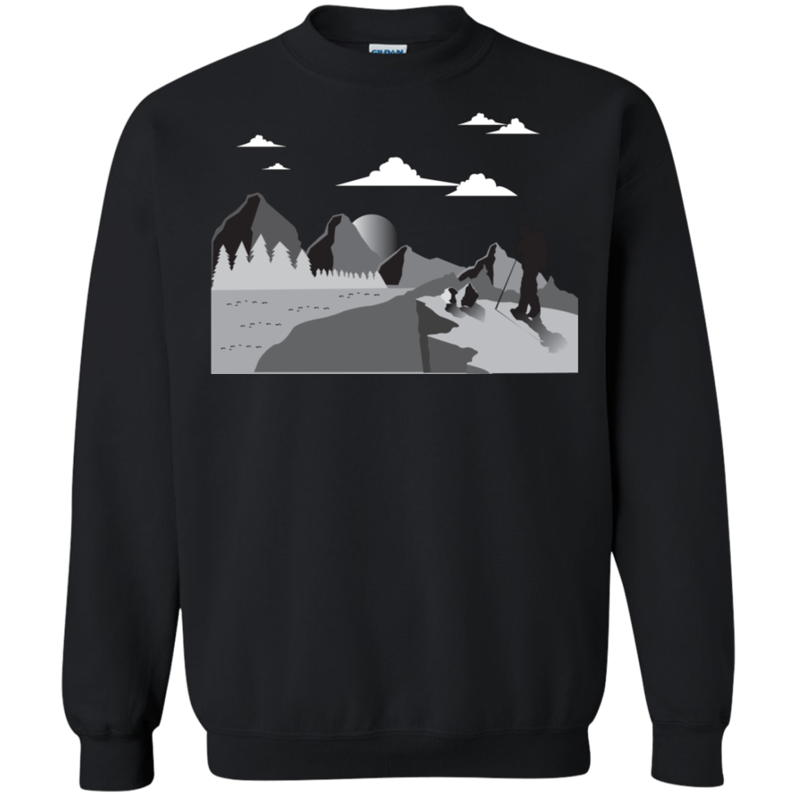 G180 Gildan Crewneck Pullover Sweatshirt  8 oz. Hiking