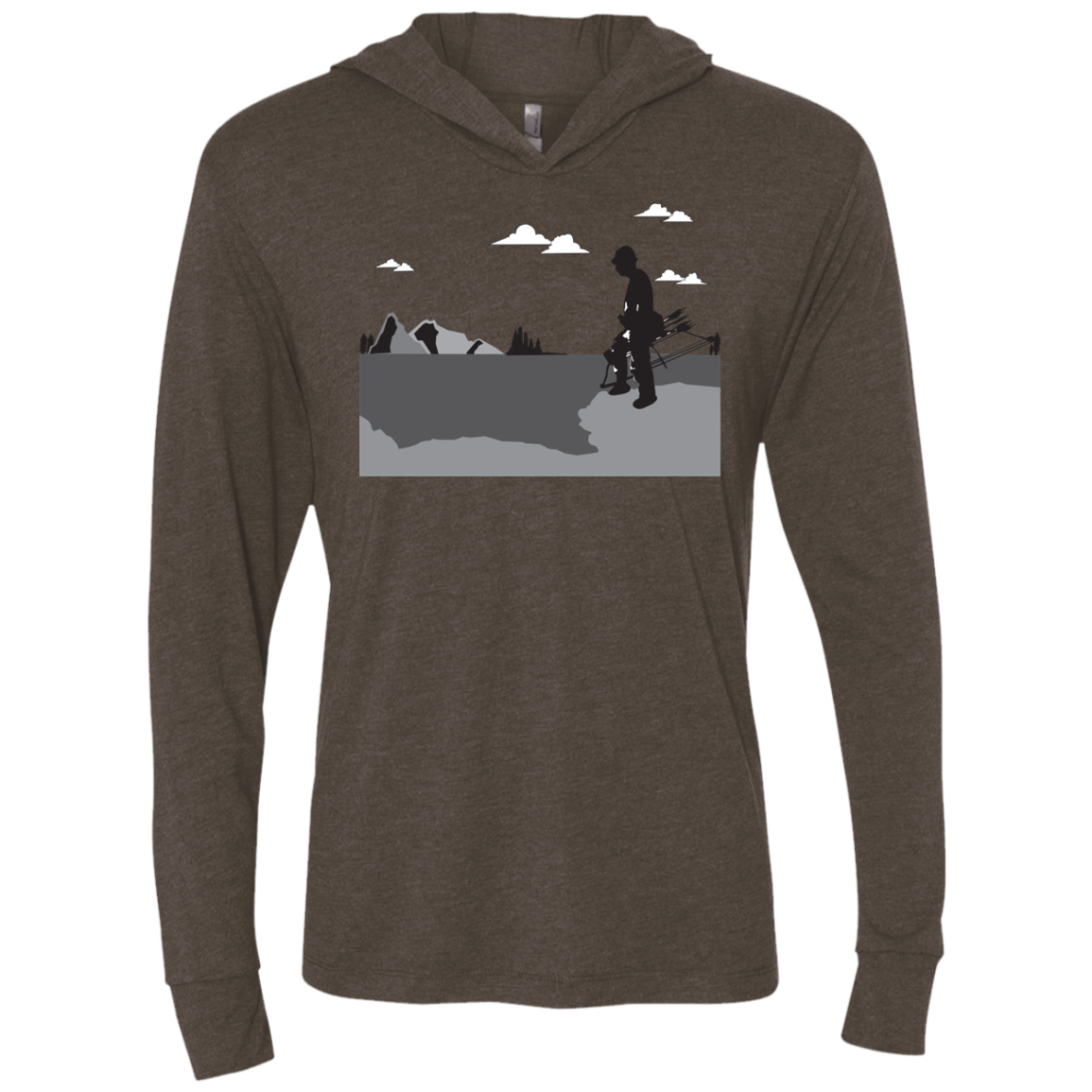 NL6021 Next Level Unisex Triblend LS Hooded T-Shirt A2