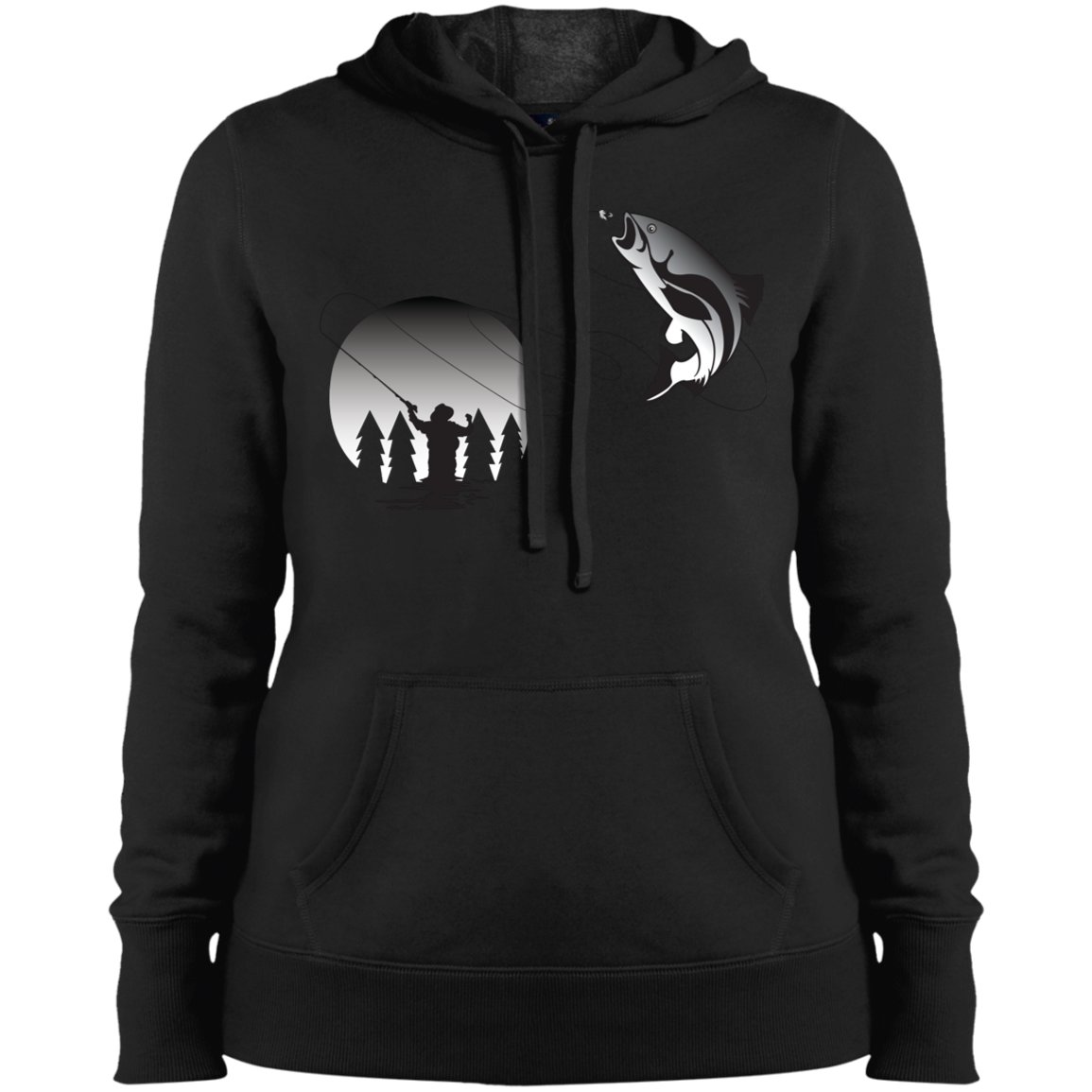 LST254 Sport-Tek Ladies' Pullover Hooded Sweatshirt F1