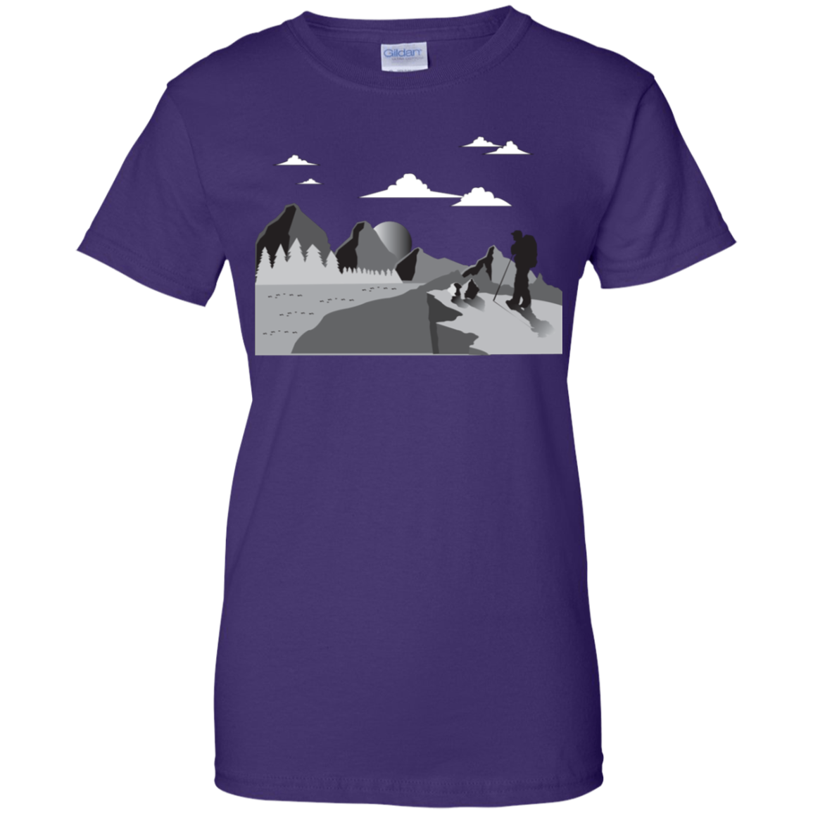G200L Gildan Ladies' 100% Cotton T-Shirt Hiking