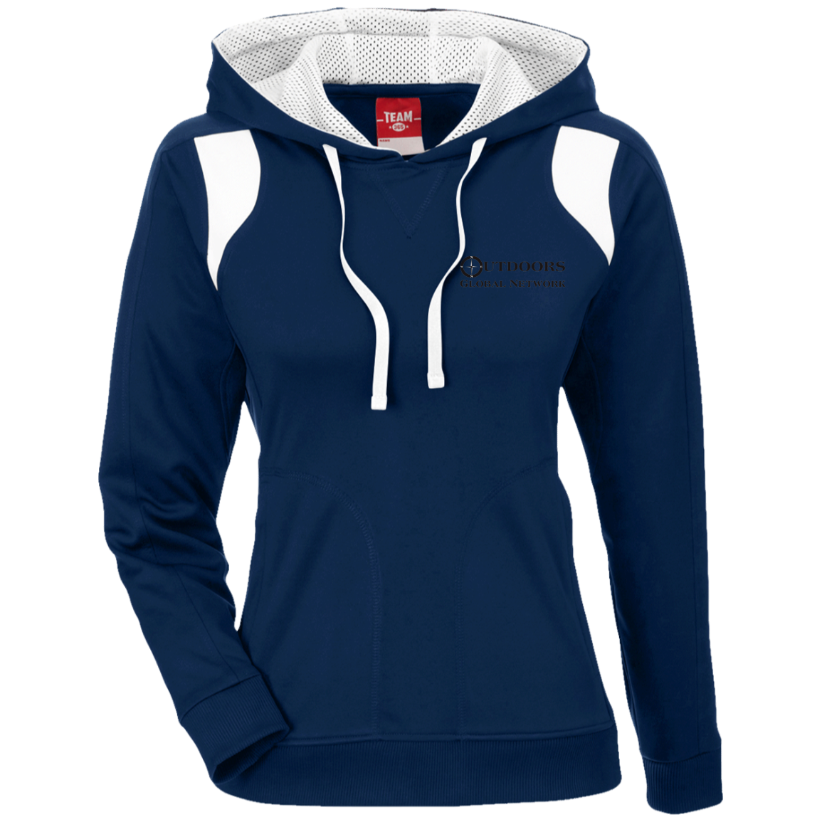 TT30W Team 365 Ladies' Colorblock Poly Hoodie L1