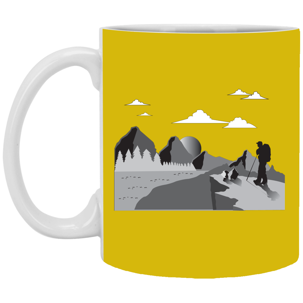 XP8434 11 oz. White Mug Hiking