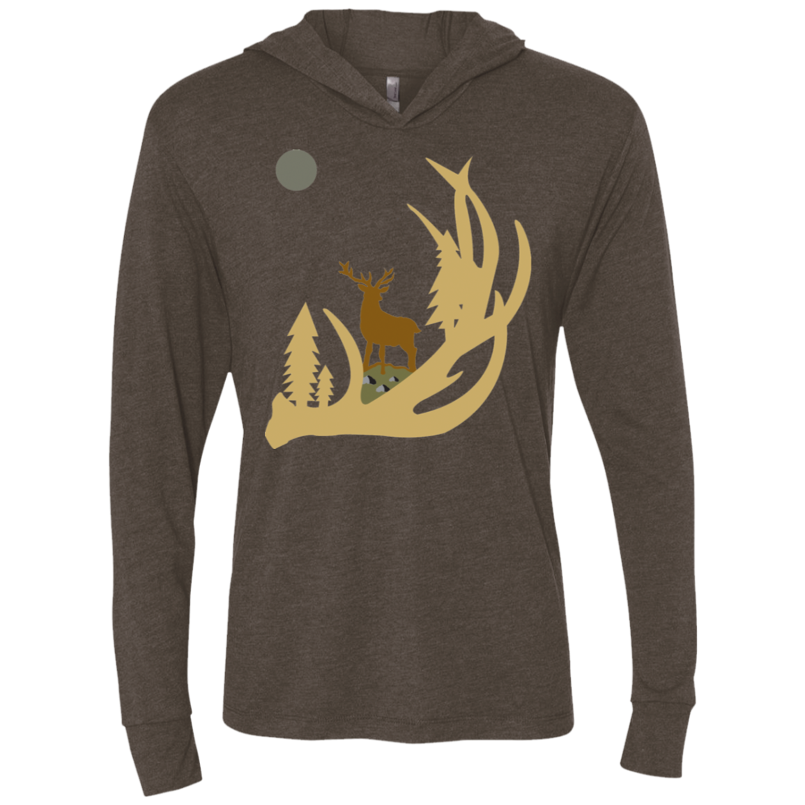 NL6021 Next Level Unisex Triblend LS Hooded T-Shirt