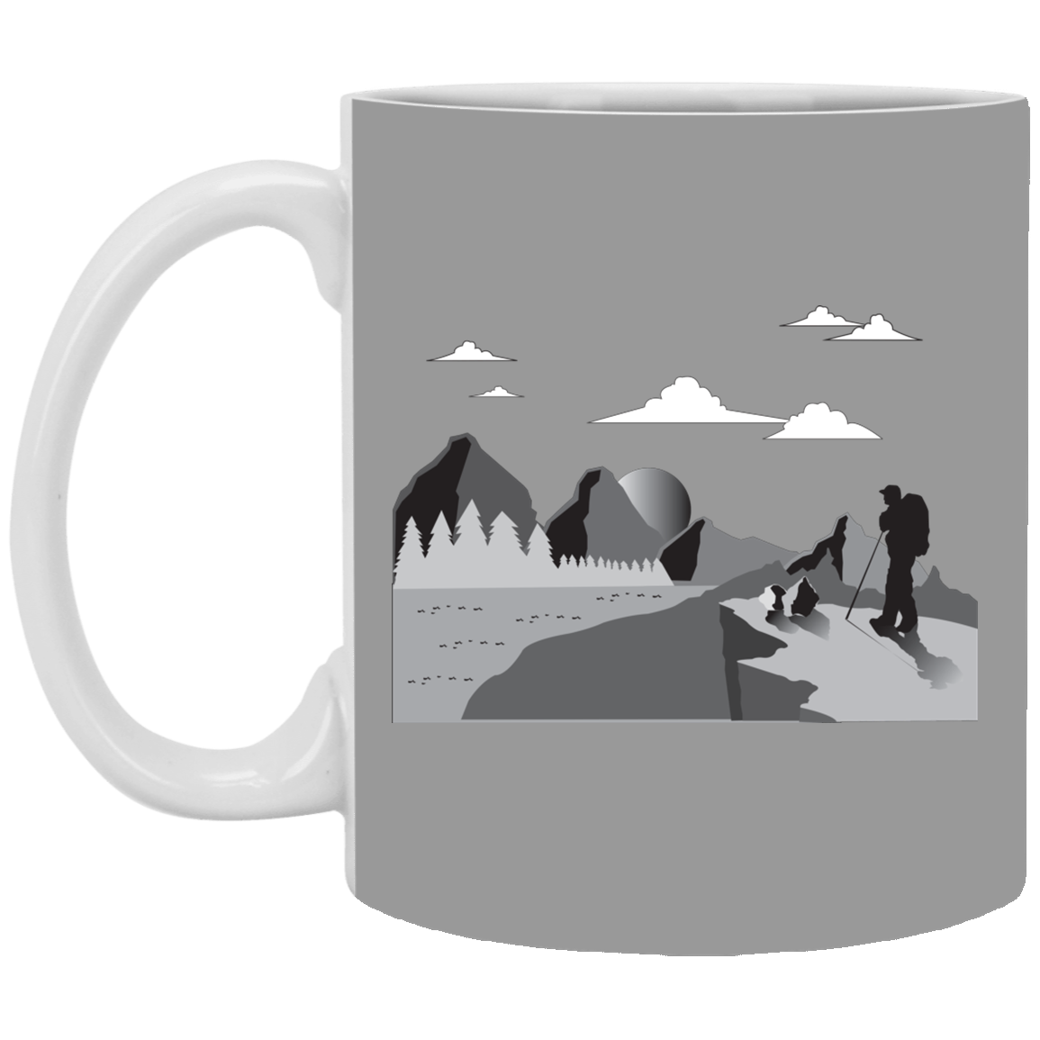 XP8434 11 oz. White Mug Hiking