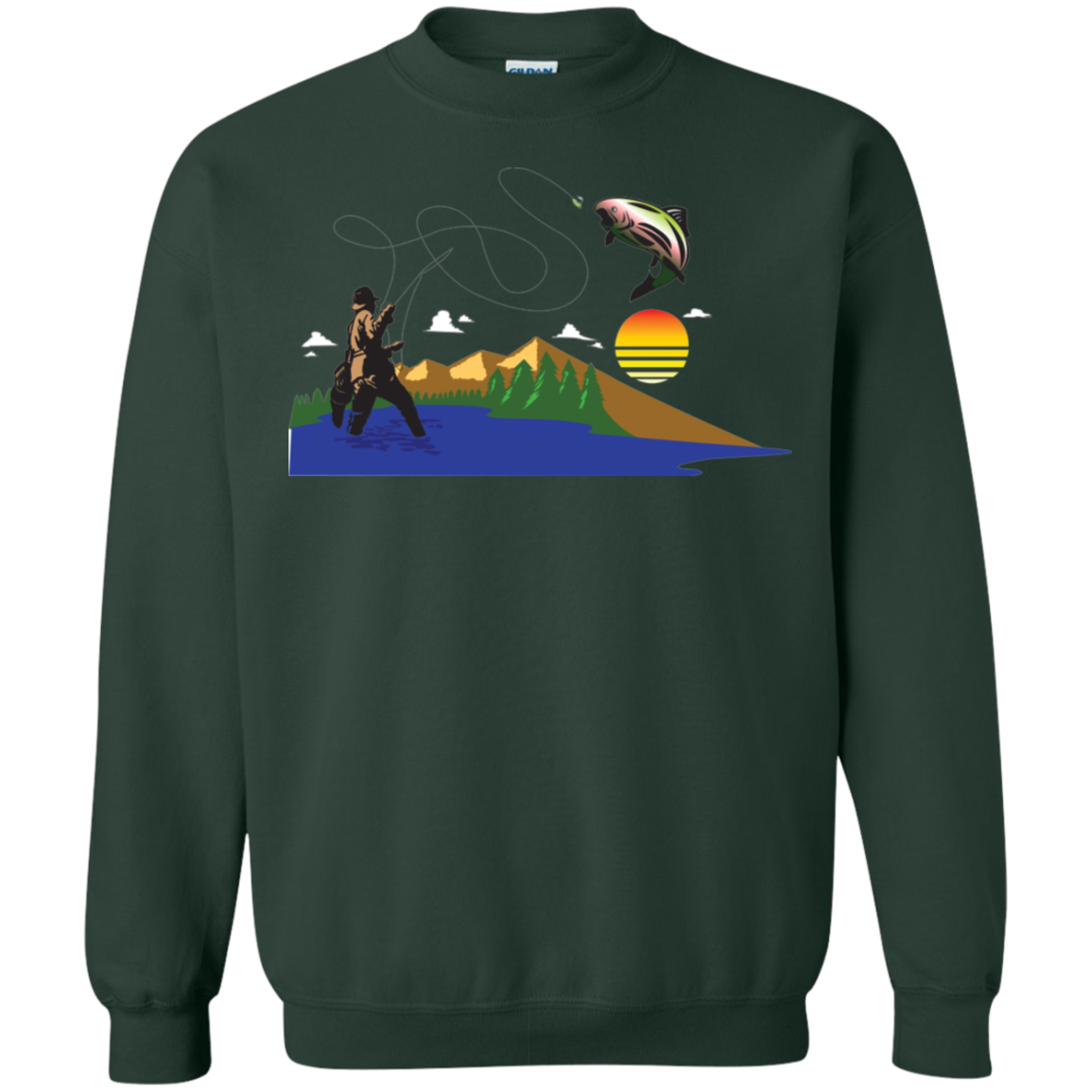 G180 Gildan Crewneck Pullover Sweatshirt  8 oz. F2