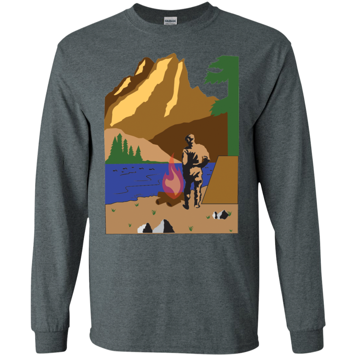 G240 Gildan LS Ultra Cotton T-Shirt C1